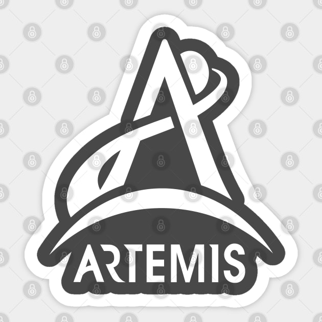 Artemis 1 White Logo Sticker by Faiz Gagak Slot